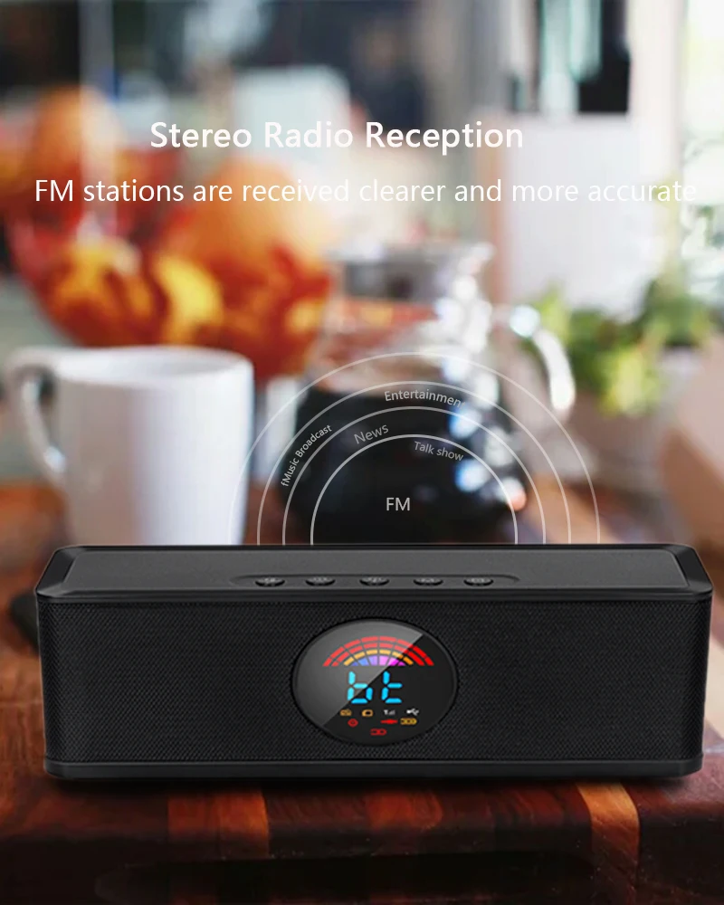 Bluetooth динамик Портативный беспроводной громкий 3D стерео Бас Звуковая система 10