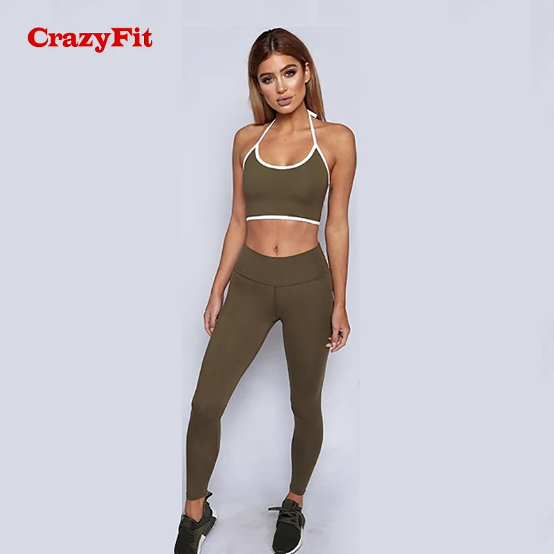CrazyFit 2018 новый набор для йоги спортивная одежда женщин Спортивная Женская фитнес