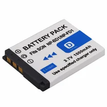 1PCS 3.7V 1000mAh NP-BD1/NP-FD1 Rechargeable Li-ion Battery for Sony T2 T200 T70 T700 T300T77 T500 T90 T900 TX1 Bateria