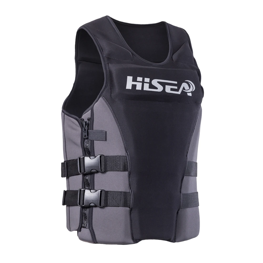 

Hisea Neoprene Profession Life Vest Men Women Life Jacket Buoyancy Lifejacket Fishing Surfing Life Vest Swimming Floating Cloth