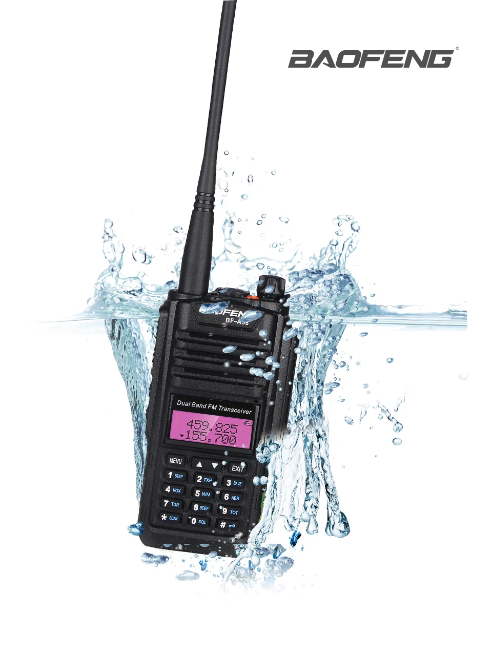Baofeng BF-A58 портативная рация 10 км UHF VHF IP67 Морская водонепроницаемая двухсторонняя радиостанция приемопередатчик Ham Радио Baofeng A58