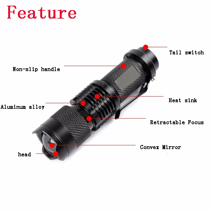 Фонарик светодиодный 2000 люмен|zoomable led torch|lumen flashlight2000 lumen flashlight |