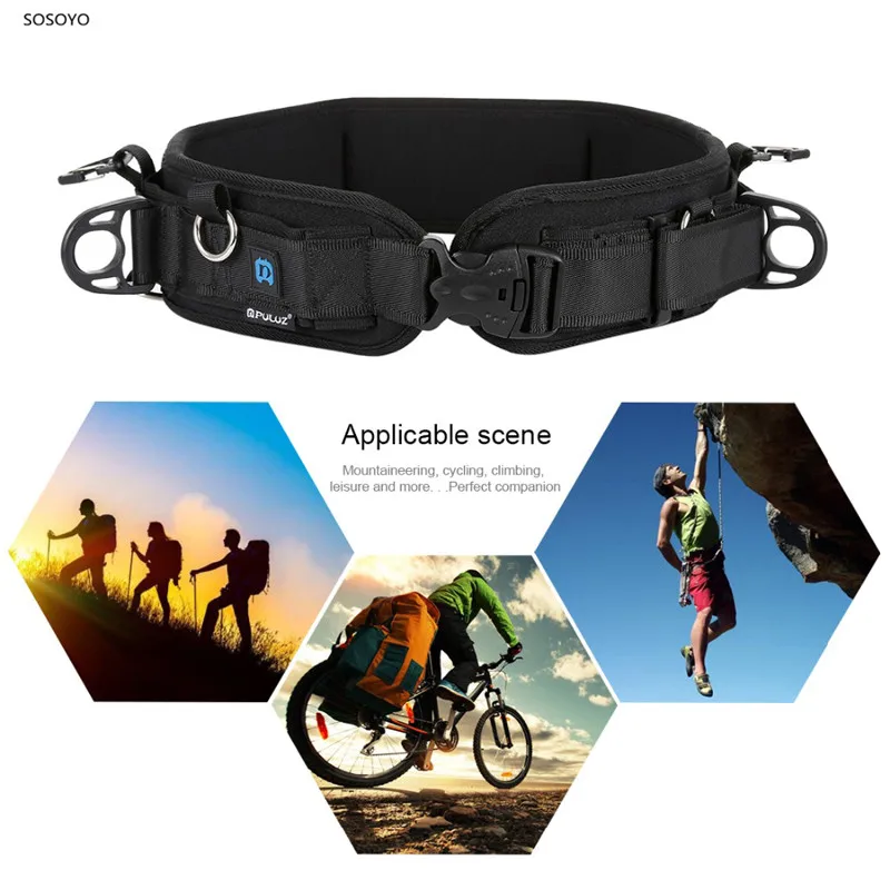 

Waist Strap Multi-functional Belt fixed Bundle Waistband with Hook Photography Belt For Gopro SLR/DSLR Action Camera Accessories