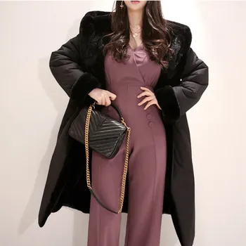 

2019 Elegant V-Neck Women Business Jumpsuits Stylish Office Lady Female Wide Leg Pants Playsuit
