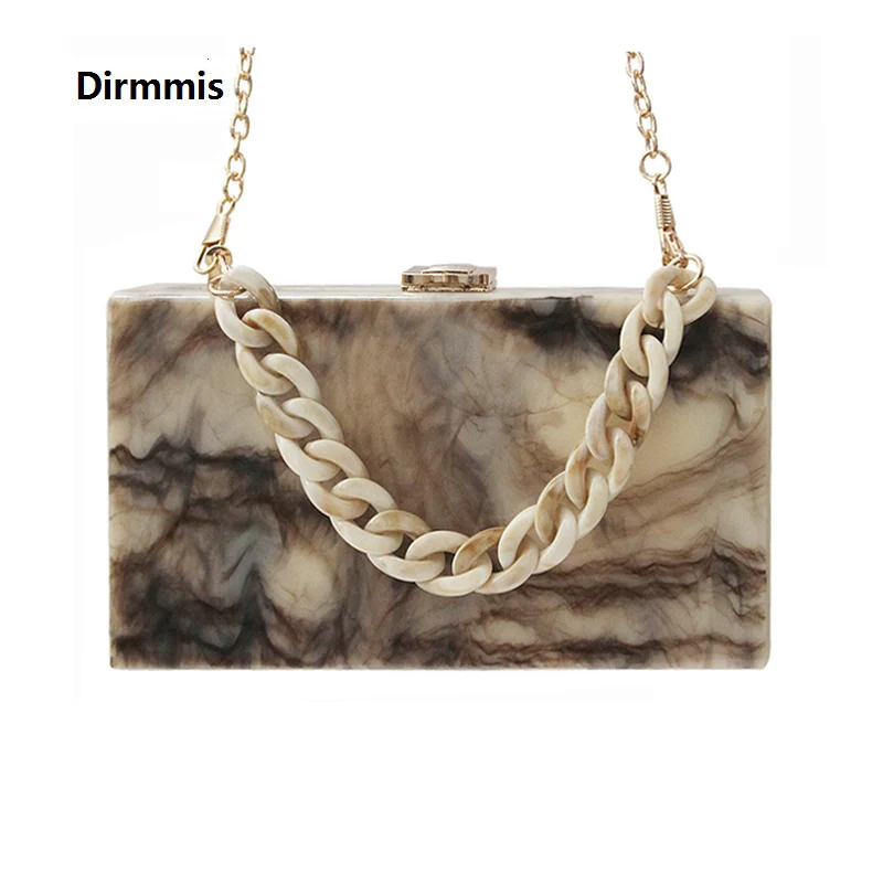 

2018 New Brand Fashion Wallet Design Women Acrylic Evening Bag Luxury Ink Print Party Handbag Elegant Vintage Casual Prom Clutch