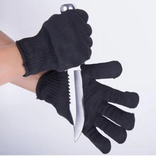 Ailewu 1 пара анти-порезанные перчатки стальная проволока безопасности порезанные перчатки анти-ножевые из нержавеющей стали класса 3 Железные Перчатки прочные GST026