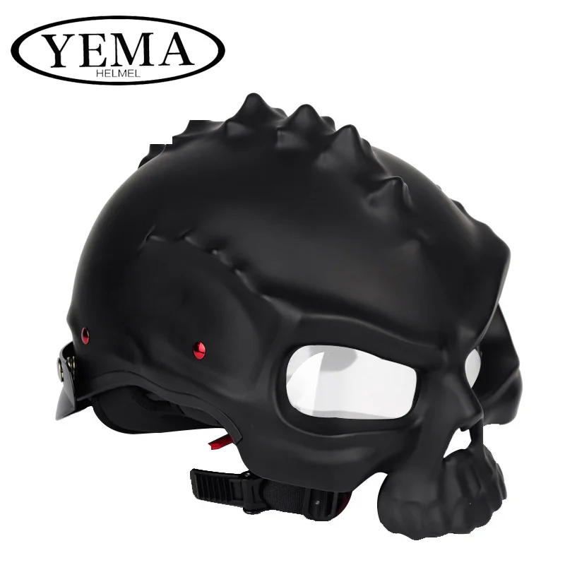 The skull motorcycle helmet, male and female, limited edition skeleton