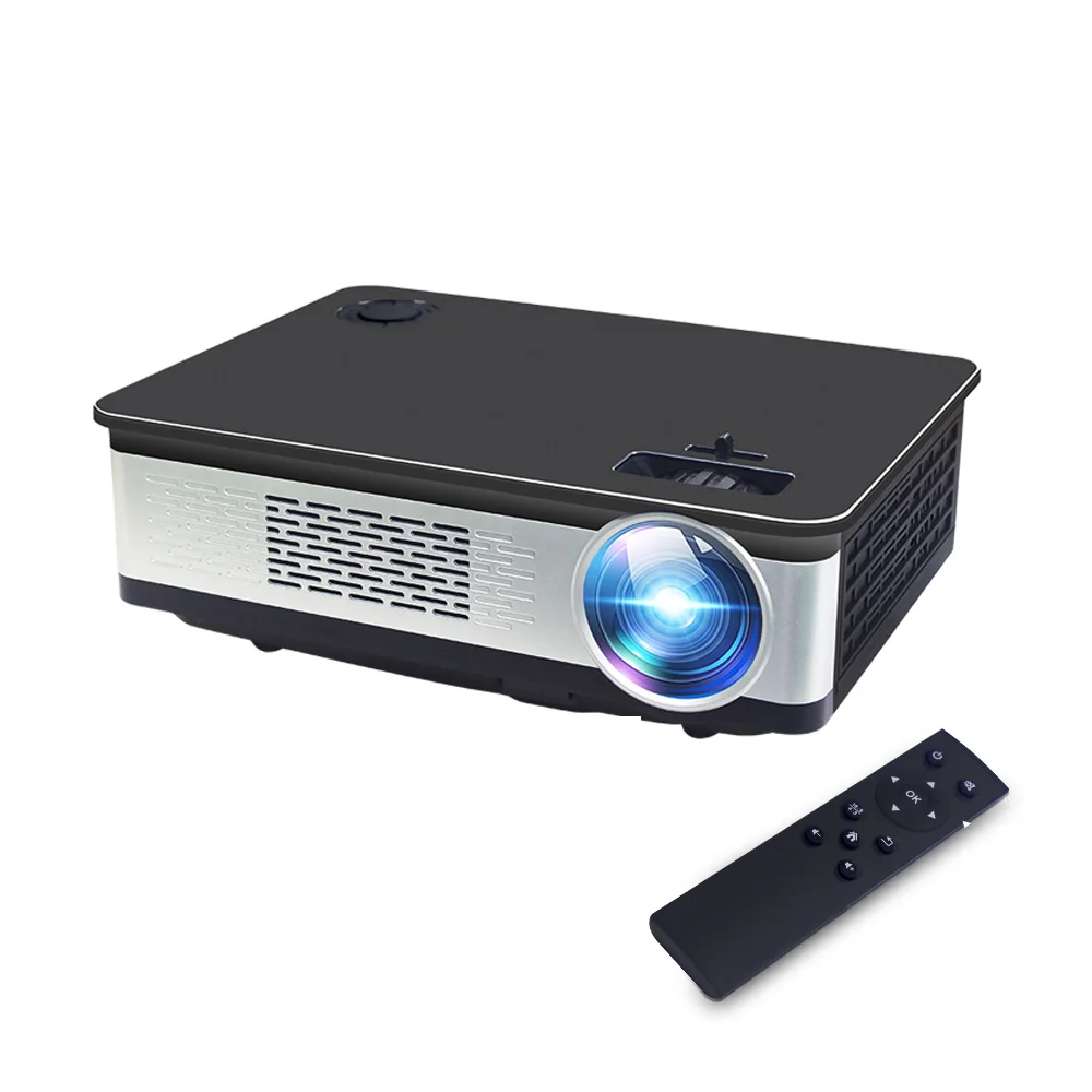 

Portable Video LED Projector w/ 1920*1080P Full HD 150inch Large Screen Home Small Proyector Multimedia 1800 Lumens LED light TV