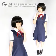 Kokkuri san ichimatsu kohina cosplay anime japonés uniforme de halloween 3 in1 dress + blusa + tie