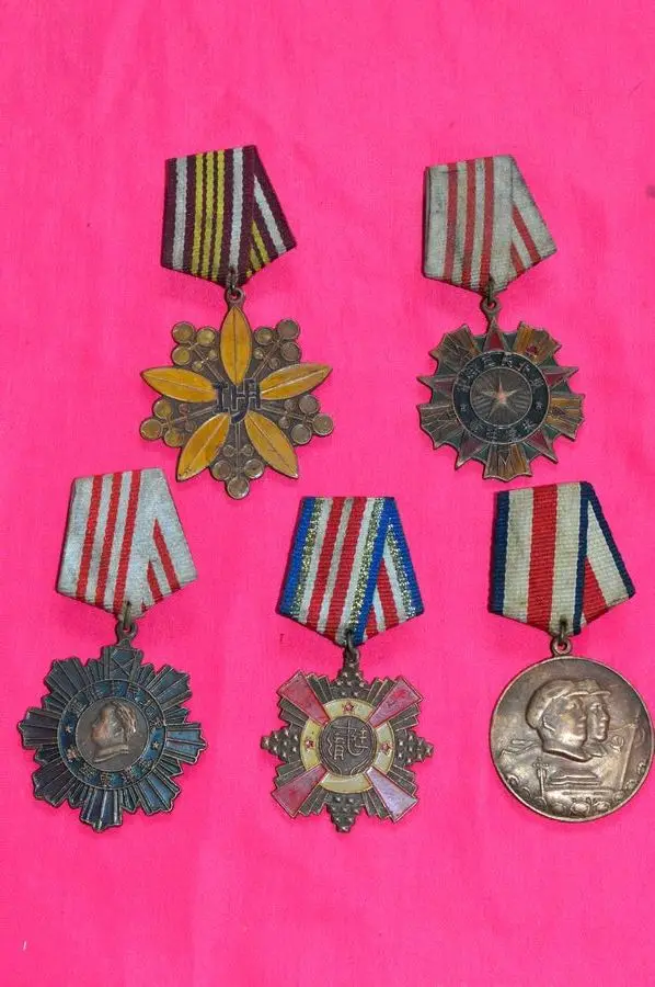 Buy 5PC Vintage Old China Chinese Officer ManChuKuo
