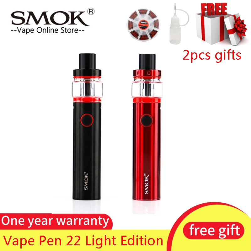 

Original Smok Vape Pen 22 Light Edition 1650mAh Battery Vape Pen Mesh Strip Coil 4ml Atomizer vs Vape pen 22/Stick prince kit