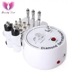 Beauty Star 3в1 алмазная микродермабразия машина для дермабразии вакуумный спрей для удаления отшелушивания кожи устройство для пилинга кожи