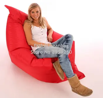

Cover only No Filler - X-L Beanbag Chair RED Water resistant Bean bags for indoor and Outdoor Use make Great Garden Seats