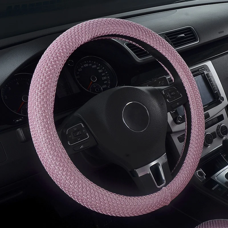 Breathable non-slip fabric car steering wheel cover for Mazda cX-4 2 8 CX-9 RX-8 MX-5 3 6 5 Chrysler 300 styling accessories | Автомобили