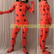 Kid Adult Free YOYO Earring High Quality Tailored Miraculous Ladybug Cosplay Costume Marinette Costume Ladybug Suit