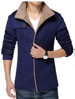 Зима Весна Для мужчин; кашемировое пальто от производителя Slim корейской Для мужчин длинное пальто