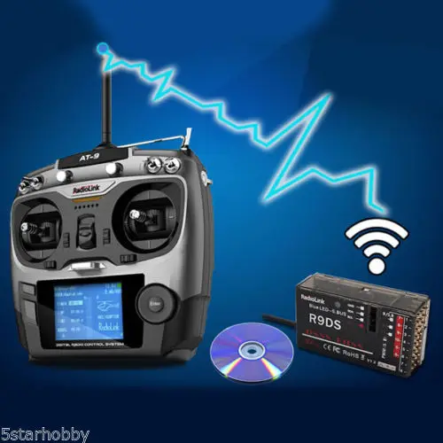 

Radiolink AT9 2.4GHz 9 Channel Transmitter Receiver for Helicopter Multicopter