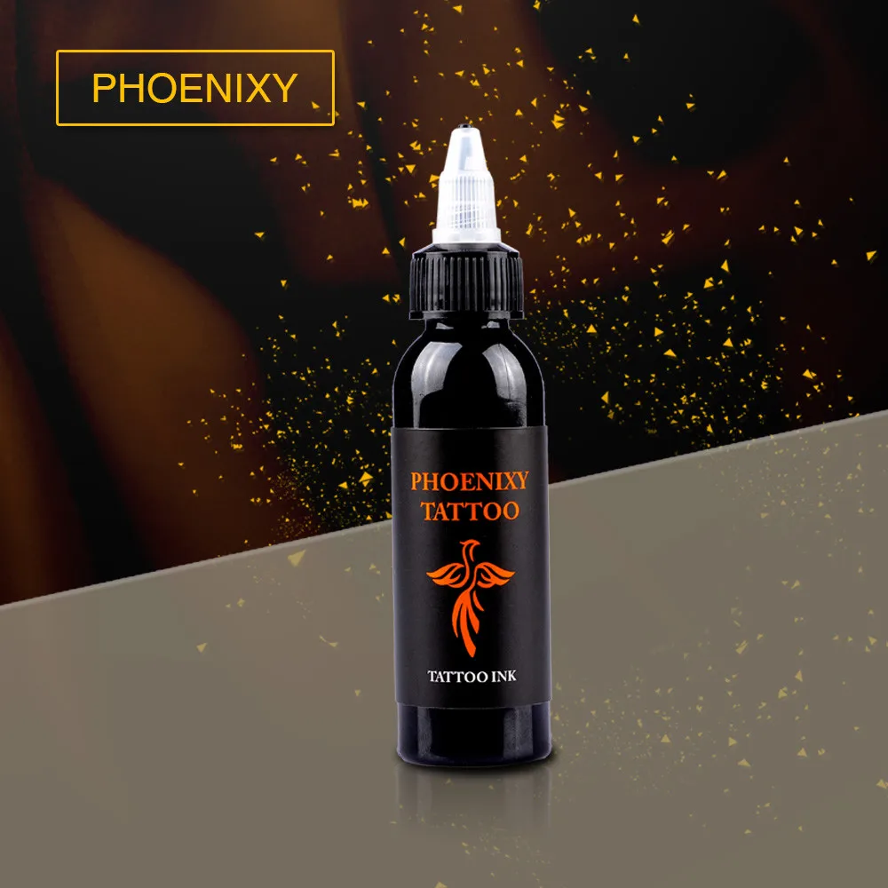 

6 Color 2oz Tattoo Ink Pigment Set Kits Body Arts 60ml black Professinal Beauty Permanent Tattoo Paints Supplies Accesories