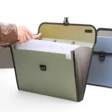 Канцелярский набор Многофункциональный Вставить файл папка A4 многослойная Пластик бумага для инвойсов Органы izer Бизнес Органы Сумка для документов