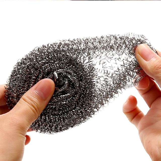 ZOCDOU 6.8cm Stainless Steel Cleaning Ball Wash Dishe Plate Bowl Clean Product Kitchen Sponges Scouring Pad Brushes Ball Scourer 3