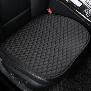 

Universal Leather Front Car Seat Cover Cushion Four Seasons Waterproof Storage General Anti Slip Seat Protector Interior