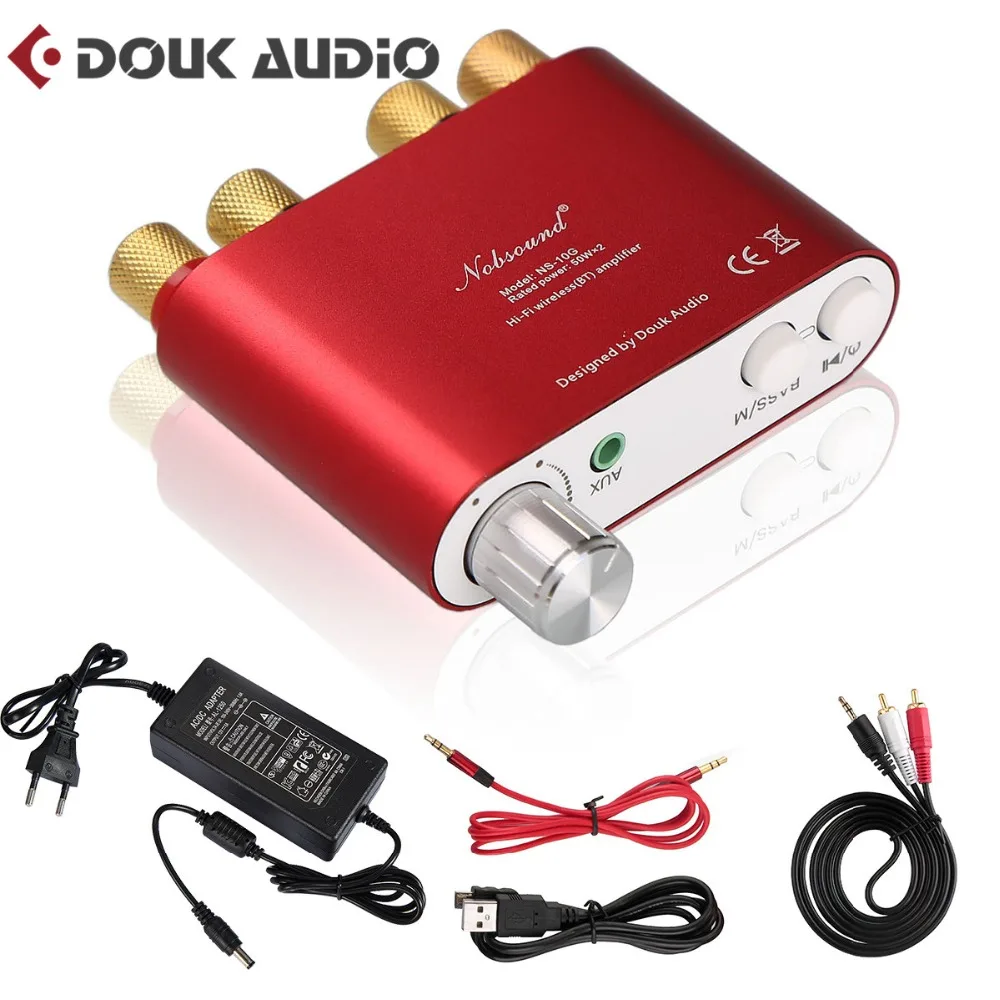 

Nobsound NS-10G TPA3116 Bluetooth 4.0 Digital Amplifier Stereo Hi-Fi Home Audio Mini Power Amplifier 50W+50W RED