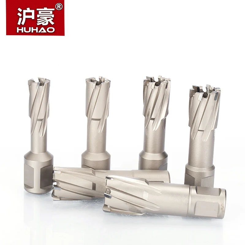 HUHAO 1pc Alloy Metal Drilling Hollow Core Steel Drill Bit Core Drill Iron Punch Magnetic Drill Dia.12-39mm Cutting Depth 35mm 