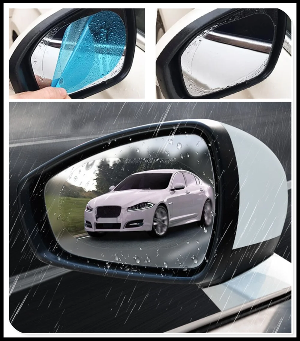 

Car accessories rear view mirror rain film waterproof anti-fog sticker for Fiat 500X Argo 500L 124 Tipo Qubo Panda Mobi