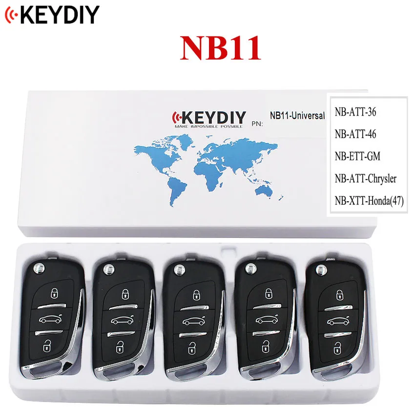 

5PCS, Multi-functional Universal Remote Key for KD900 KD900+ URG200 NB-Series , KEYDIY Remote for NB11 (all functions Chips in)