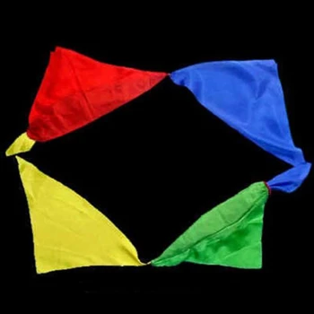 

Magic Scarves 4 Colors Change Fashion Magic Toys Stage Silk Scarf For Magic Trick Magic Joke Hand Toys Color Random