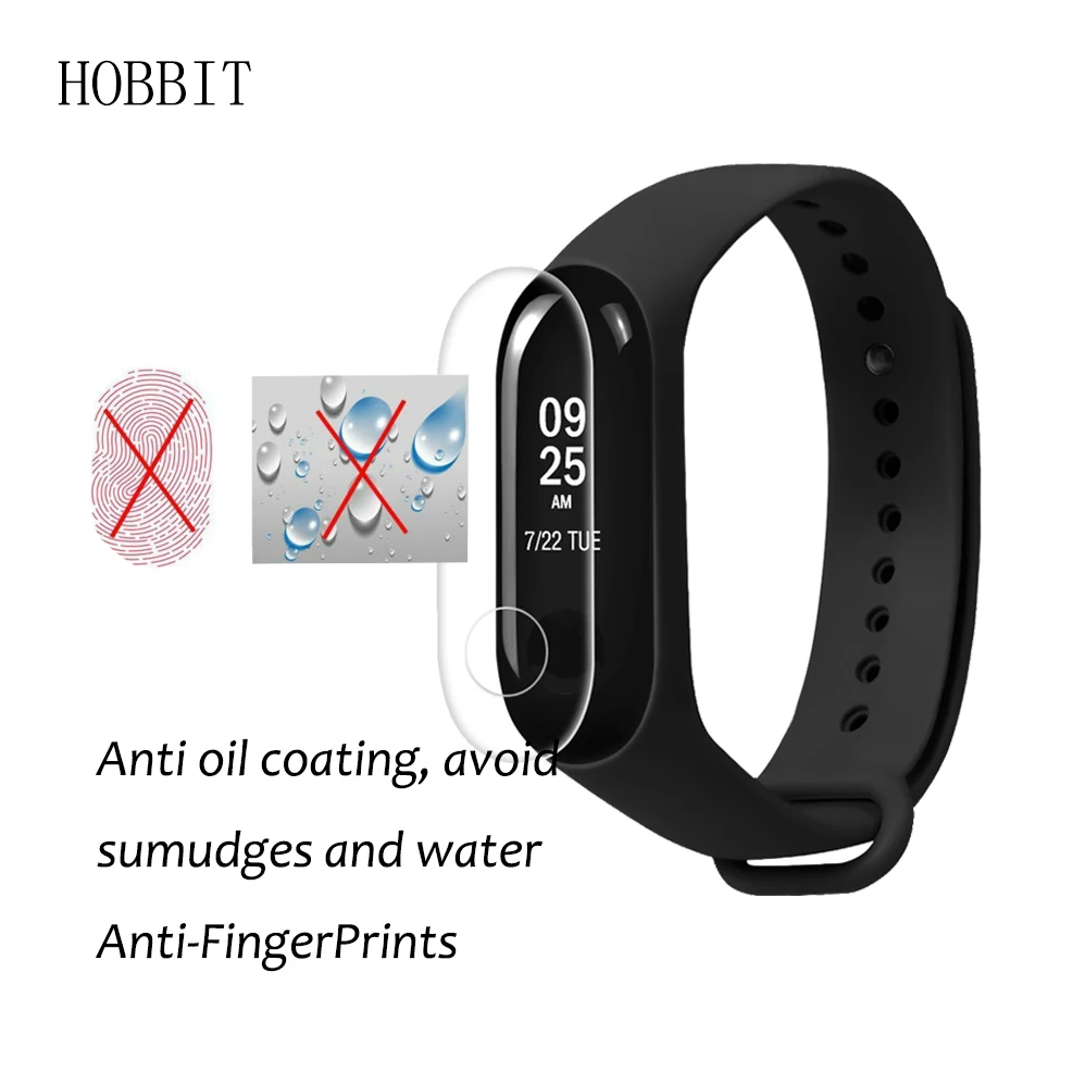 3 упаковки для Xiaomi Mi Band3 полное покрытие мягкая ТПУ Защита экрана полноэкранная