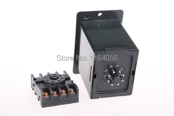 

1Set Base + ASY-3D AC220V Power ON Delay Timer Time Relay 1-999 Seconds