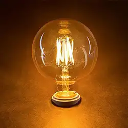 4 Вт AC220 E27 теплый белый свет Ретро свет стеклянная лампочка лампа накаливания для дома гостиной столовой и коммерческого использования 1 шт