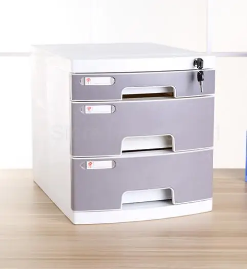 A4 Рабочий стол с замком пластиковый ящик тип данных Шкафы офисная мебель ящик для хранения Коробка для хранения файл шкаф
