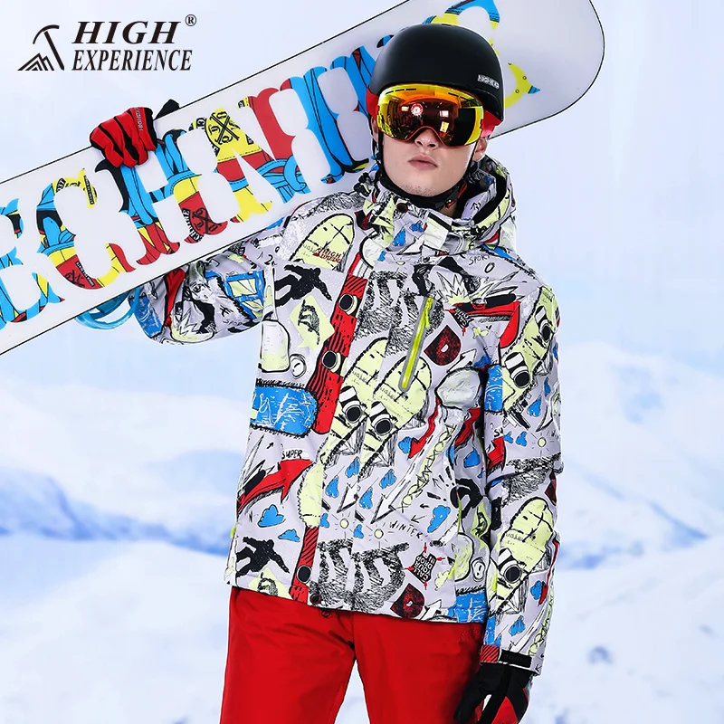 Куртки High Experience горнолыжные костюмы,Мужская зимняя горнолыжная куртка,сноубордическая куртка,горные лыжик уртка,лыжный костюм мужской,горнолыжная куртка