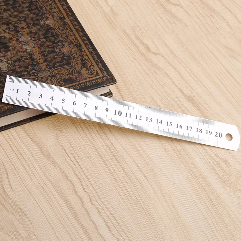 

2020 New Steel ruler thicker Drafting Supplies hardware tools ruler double faced for office and school kawaii