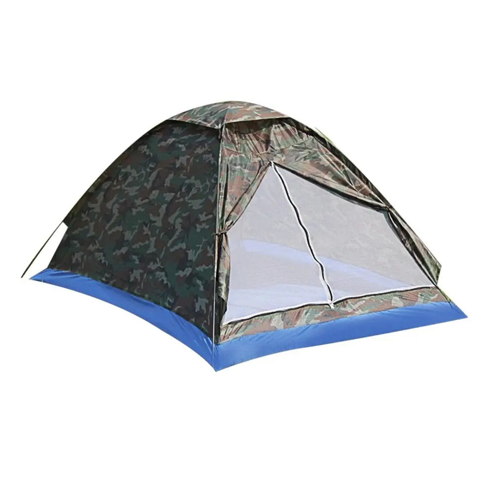

Outdoor Portable Beach Tent Camouflage Camping Tent for 2 Person Ultralight Single Layer 2018 Dropshipping