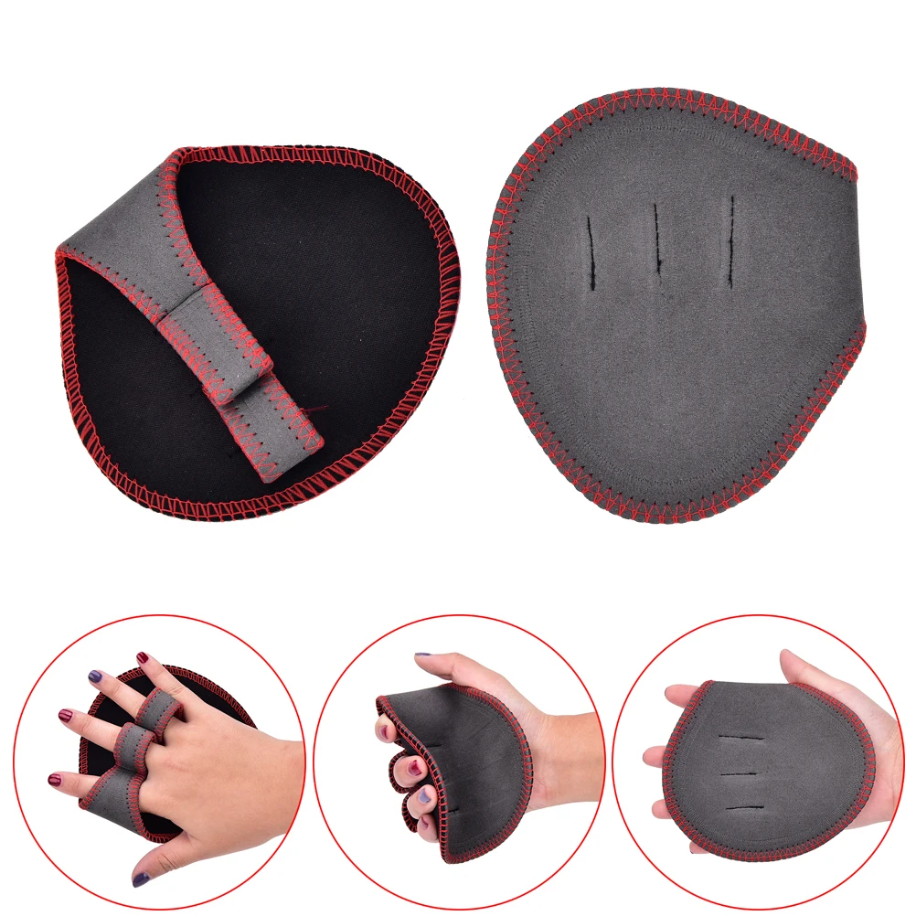 1 Pair Weight Lifting Training Gloves Women Men Fitness Sports Body Building Gymnastics Grips Gym Hand Palm Protector