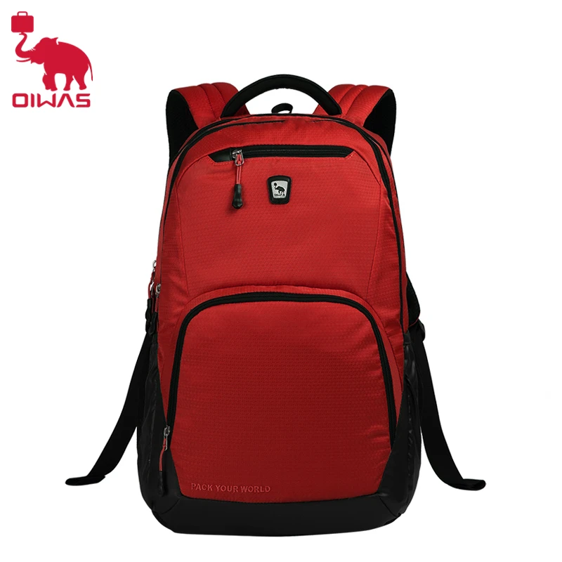 

2018 NEW Oiwas Laptop Business Backpack Lightweight Waterproof Traval Backpack Solid Color Two Colors For Male Bag