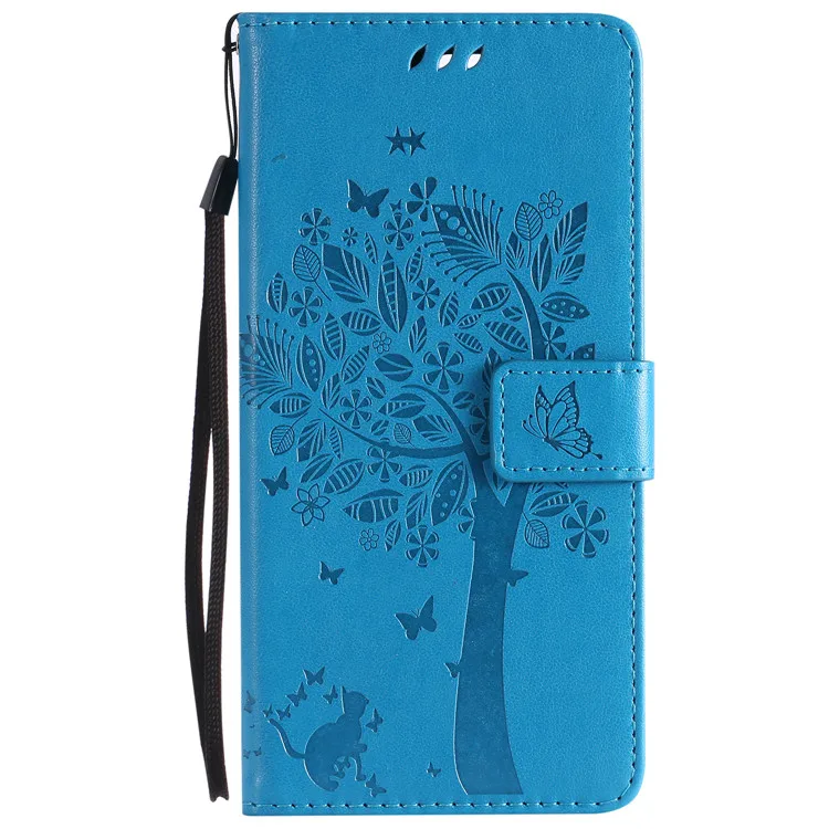 S8 S9 S10e плюс S3 S4 S5 мини S6 S7 Edge Чехол-книжка из искусственной кожи чехол-бумажник чехол для samsung Galaxy Note 3 4 5 8 9 для телефона с функцией подставки - Цвет: Синий