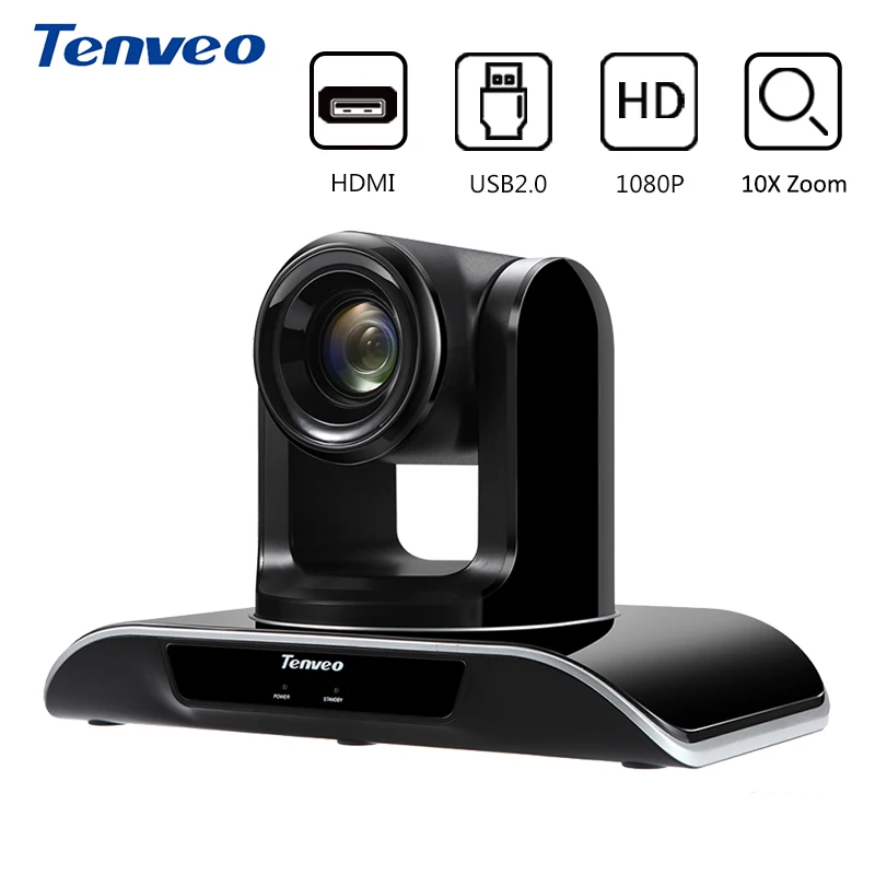 Tenveo VHD103U PTZ HDMI full HD 1080p видеокамера USB 3,0 10X оптический зум 2,38 мегапикселя видео конференц-камера для проектора