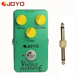 JOYO JF-01 электрический бас Гитары педаль эффектов Винтаж Overdrive DC 9 В Правда Обход сжатие динамического + 1 шт. педаль разъем