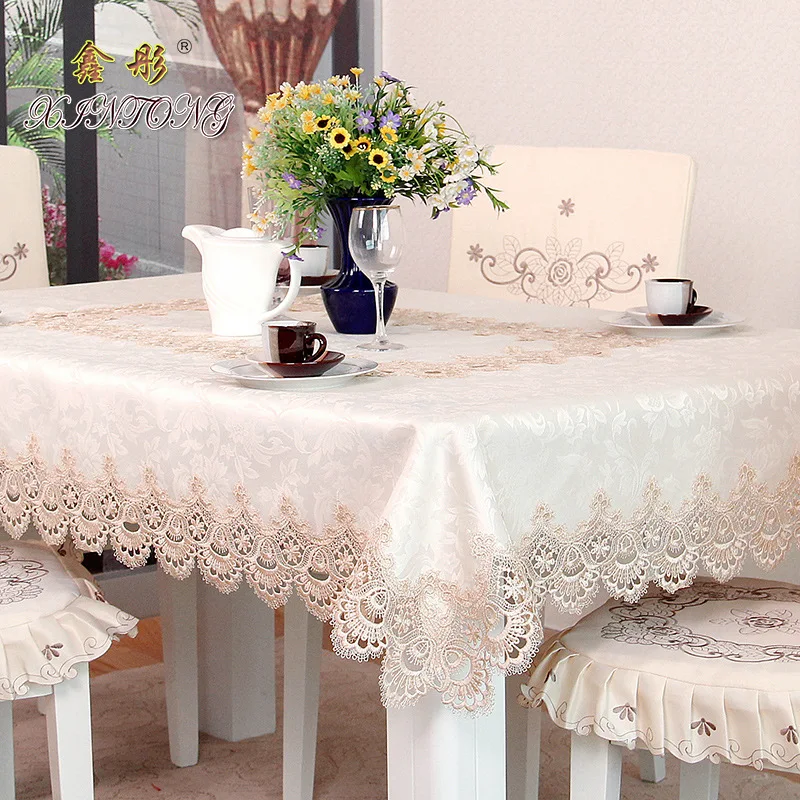 

Modern simple water soluble lace tablecloth tea table cloth multi-function multi-dimensional household decorating cover towel