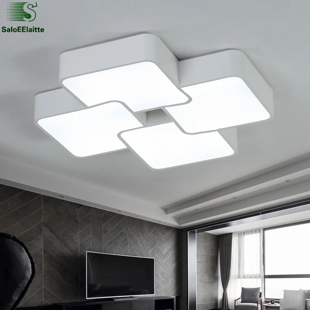 Nordic Plac Metal Oświetlenie Sufitowe Led Proste Akrylowa Salon