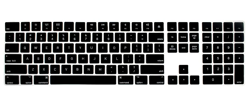 Solque Silicone US English Magic Keyboard Cover for Apple iMac Magic Bluetooth Keyboard PC Computer Skin Protectors