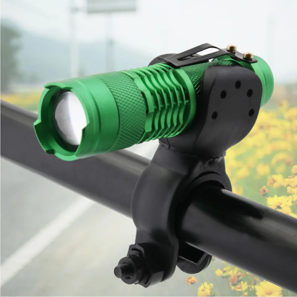 

Waterproof Bike Lights Bicycle Led Light 7 W 2000 Lumens LED Flasher on Bicycle Front Lamp Torch lamp Holder Bike Lamps Green