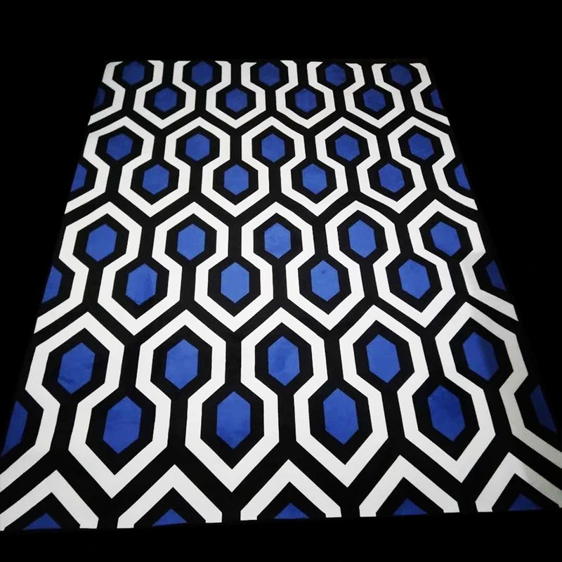 Современные синие геометрические коврики с узором коврики для гостиной спальни ковер на диван кофе украшение домашнего стола Противоскользящие коврики