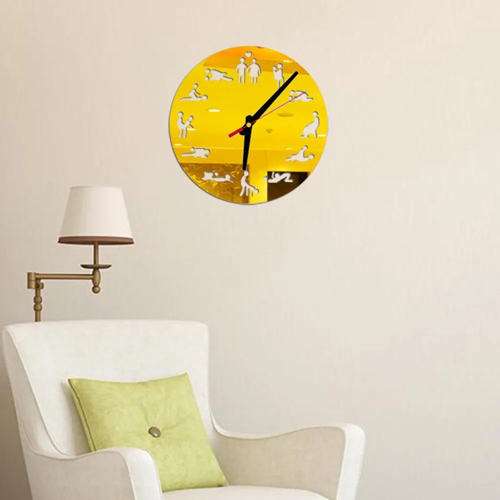 Buy DIY Acrylic Mirror Wall Clock Wall Stickers