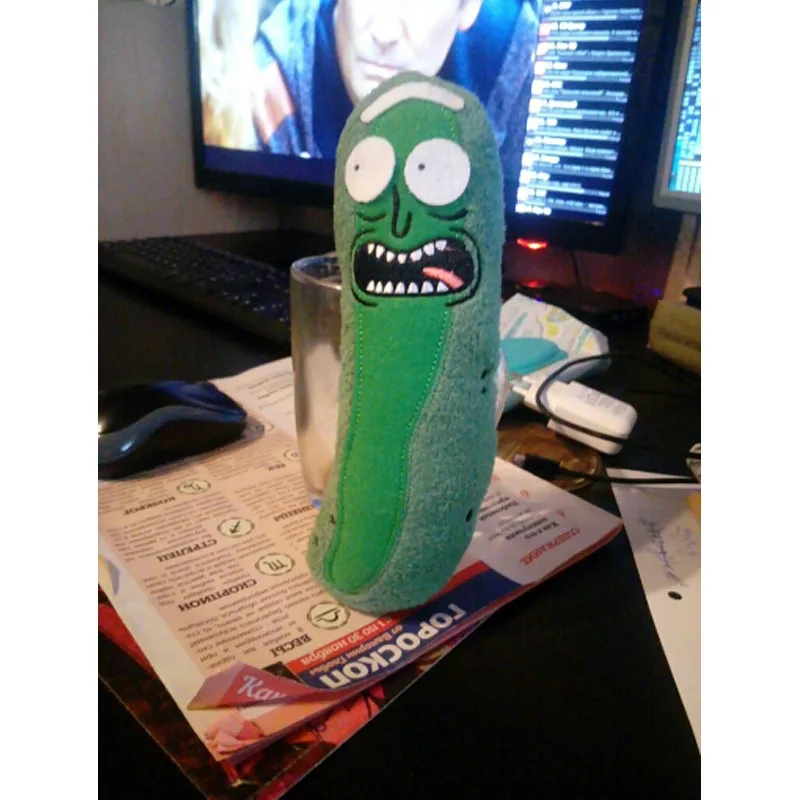 Забавные Rick and Morty Pickle огурец плюшевые игрушки Kawaii мягкая подушка детские мягкие