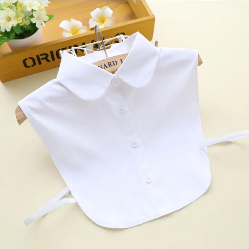 

Fashion Women Clothes Accessories Fake Collar Sweater Solid False Collar White And Black Tie Vintage Detachable Collar Hot